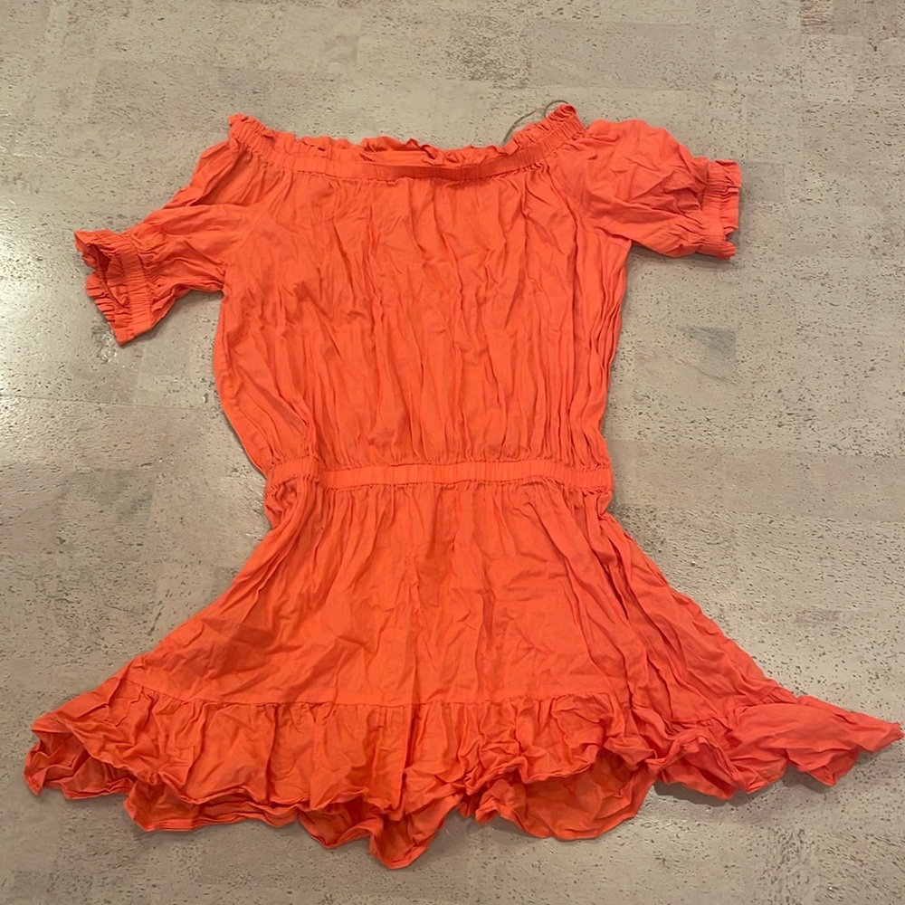 Micheal Kors Cotton Off-The-Shoulder Dress